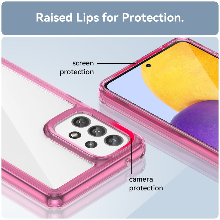 For Samsung Galaxy A73 5G Colorful Series Acrylic + TPU Phone Case