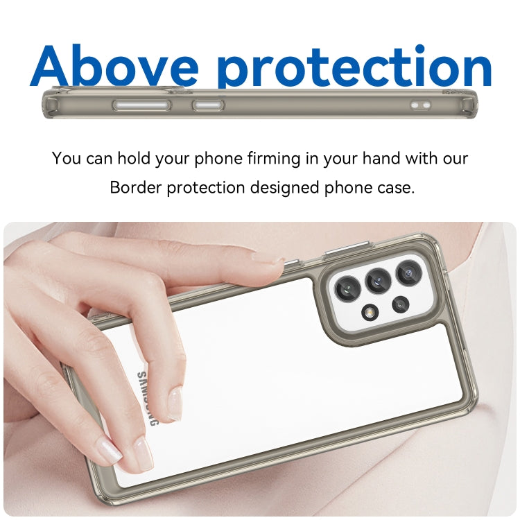 For Samsung Galaxy A73 5G Colorful Series Acrylic + TPU Phone Case