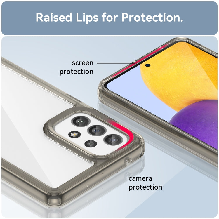 For Samsung Galaxy A73 5G Colorful Series Acrylic + TPU Phone Case