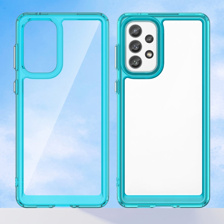For Samsung Galaxy A73 5G Colorful Series Acrylic + TPU Phone Case