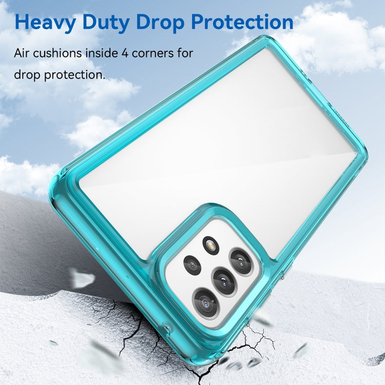 For Samsung Galaxy A73 5G Colorful Series Acrylic + TPU Phone Case