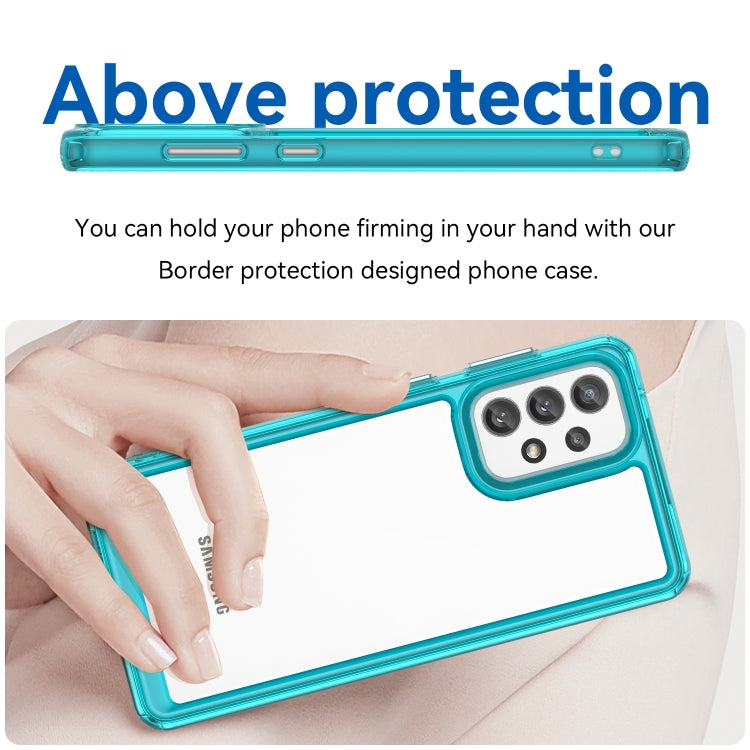 For Samsung Galaxy A73 5G Colorful Series Acrylic + TPU Phone Case