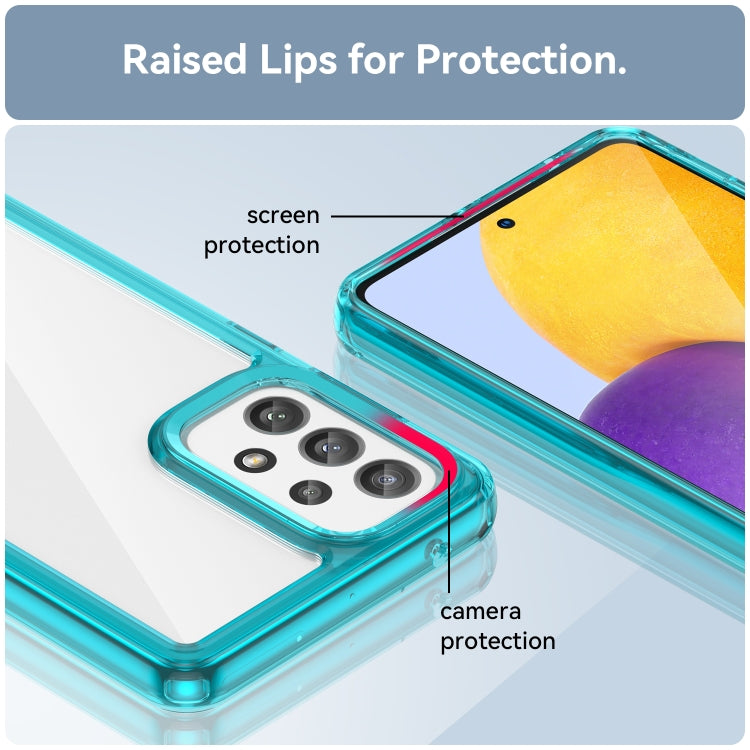 For Samsung Galaxy A73 5G Colorful Series Acrylic + TPU Phone Case