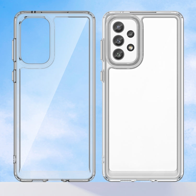 For Samsung Galaxy A73 5G Colorful Series Acrylic + TPU Phone Case