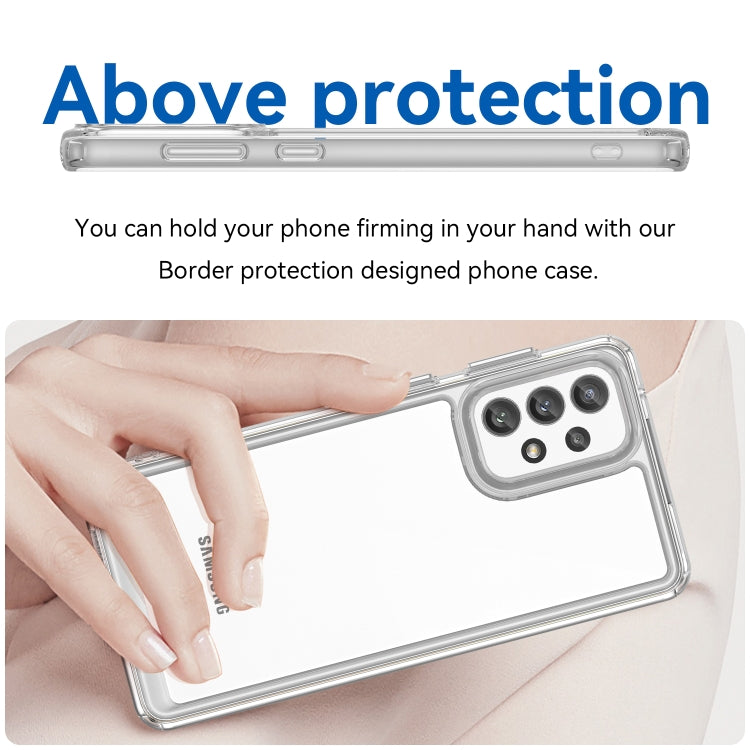For Samsung Galaxy A73 5G Colorful Series Acrylic + TPU Phone Case