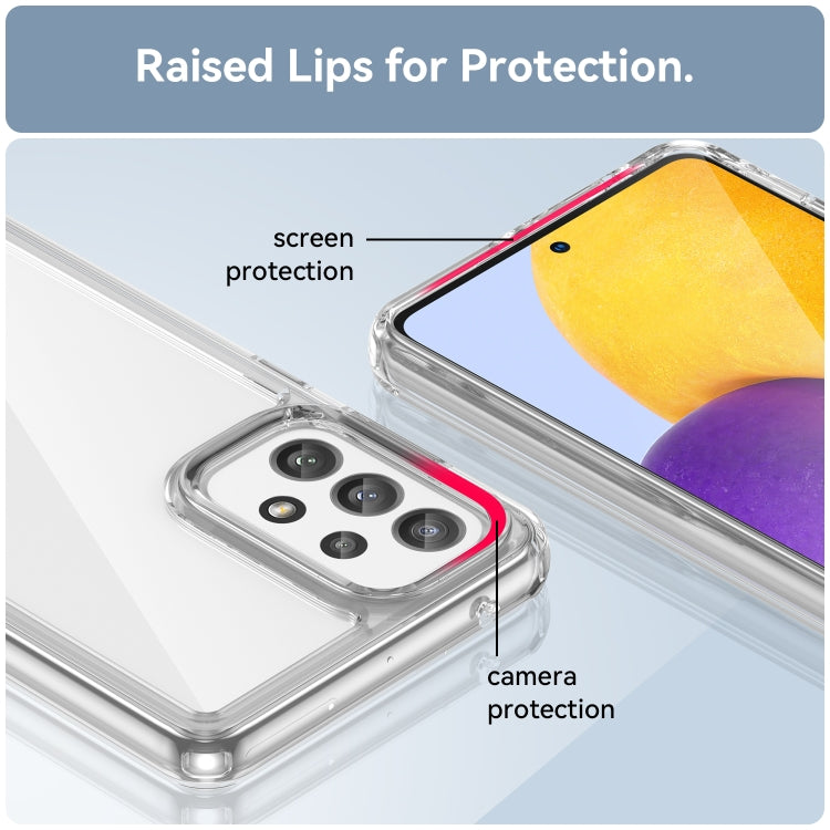 For Samsung Galaxy A73 5G Colorful Series Acrylic + TPU Phone Case