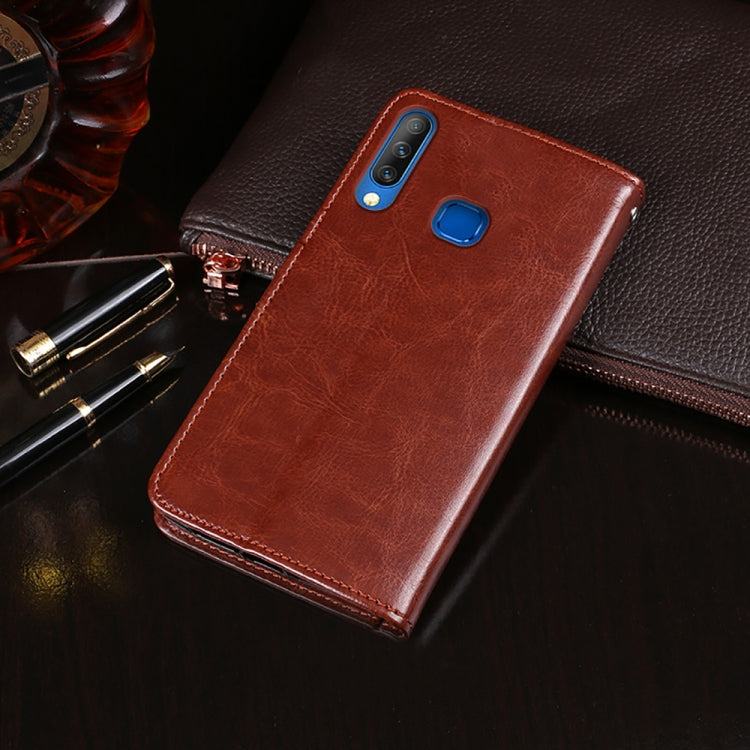For Infinix S4 idewei Crazy Horse Texture Horizontal Flip Leather Case with Holder & Card Slots & Wallet
