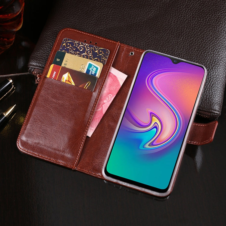 For Infinix S4 idewei Crazy Horse Texture Horizontal Flip Leather Case with Holder & Card Slots & Wallet
