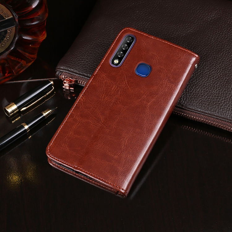For Infinix Smart 3 Plus idewei Crazy Horse Texture Horizontal Flip Leather Case with Holder & Card Slots & Wallet