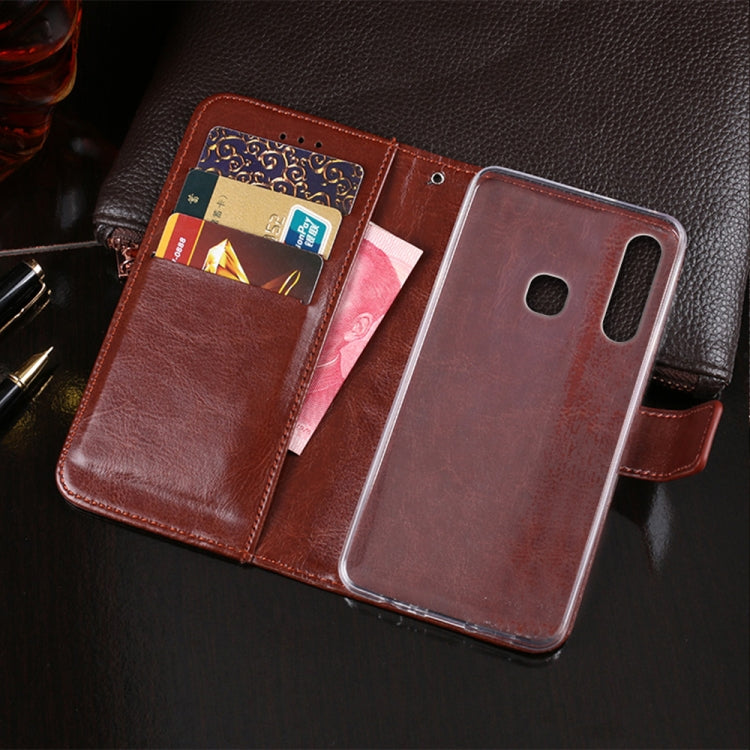 For Infinix Smart 3 Plus idewei Crazy Horse Texture Horizontal Flip Leather Case with Holder & Card Slots & Wallet