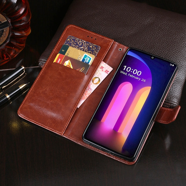 For LG V60 ThinQ idewei Crazy Horse Texture Horizontal Flip Leather Case with Holder & Card Slots & Wallet