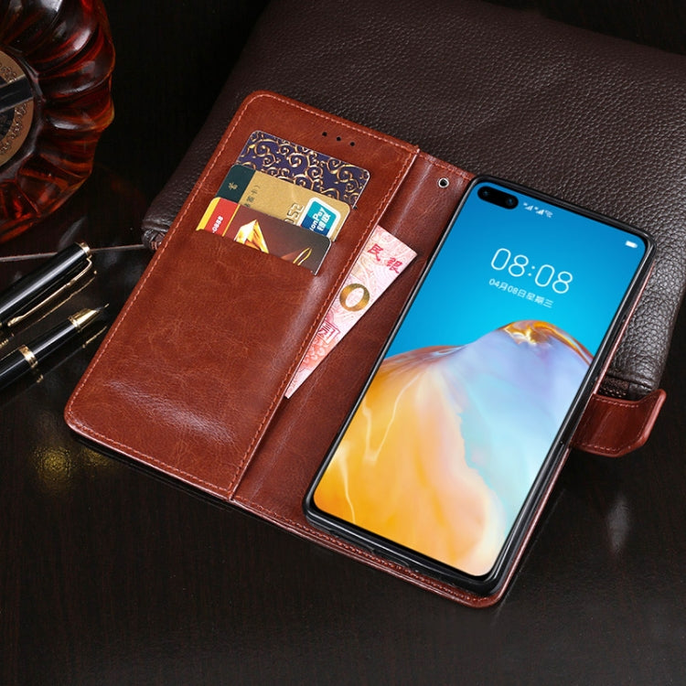 For Huawei P40 idewei Crazy Horse Texture Horizontal Flip Leather Case with Holder & Card Slots & Wallet