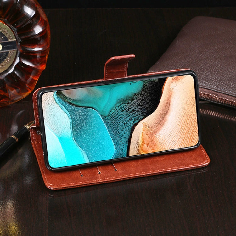 For Xiaomi Redmi K30 Pro idewei Crazy Horse Texture Horizontal Flip Leather Case with Holder & Card Slots & Wallet