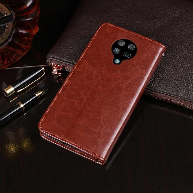 For Xiaomi Redmi K30 Pro idewei Crazy Horse Texture Horizontal Flip Leather Case with Holder & Card Slots & Wallet