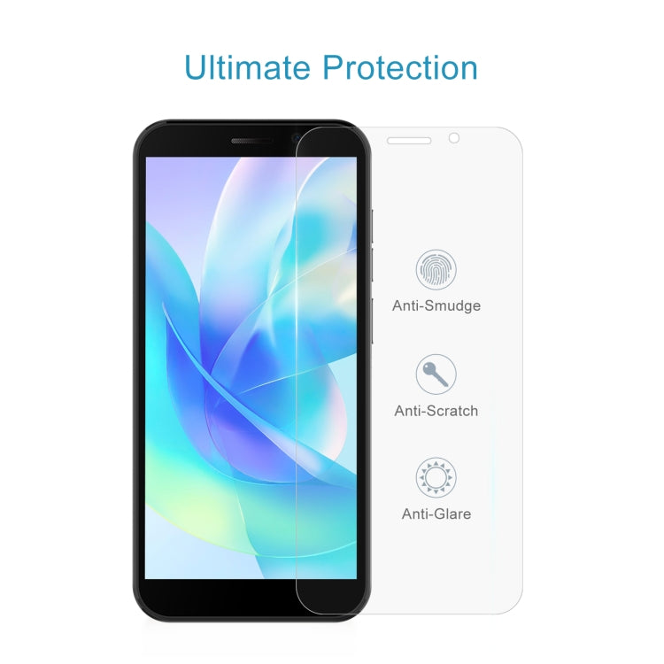 50 PCS 0.26mm 9H 2.5D Tempered Glass Film For Doogee X97