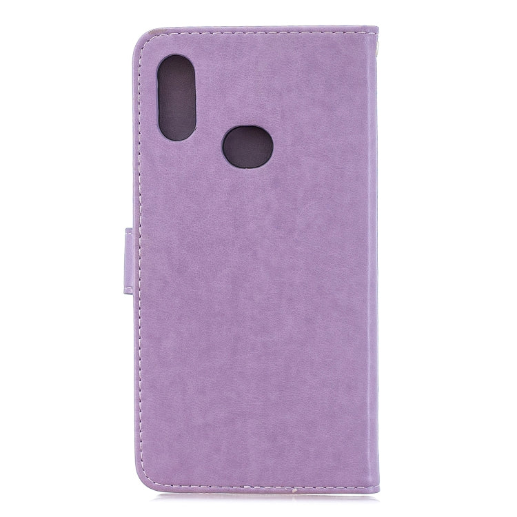 For Galaxy A10s Plum Blossom Pattern Diamond Encrusted Leather Case with Holder & Card Slots & Wallet