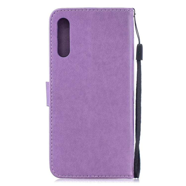 For Galaxy A50 Plum Blossom Pattern Diamond Encrusted Leather Case with Holder & Card Slots & Wallet