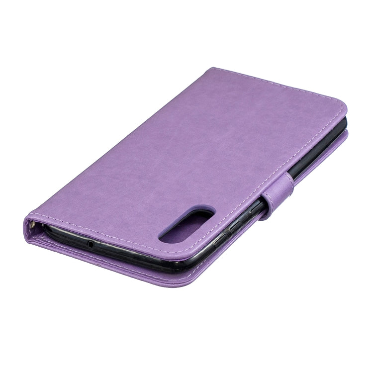 For Galaxy A50 Plum Blossom Pattern Diamond Encrusted Leather Case with Holder & Card Slots & Wallet
