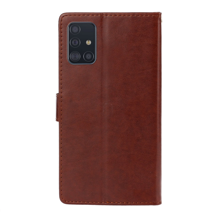 For Galaxy A51 Plum Blossom Pattern Diamond Encrusted Leather Case with Holder & Card Slots & Wallet