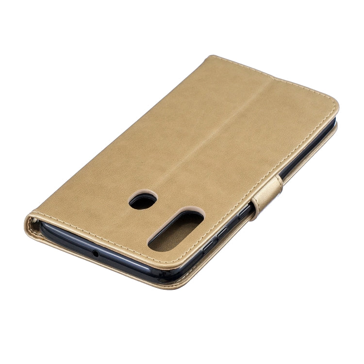 For Galaxy A60 Plum Blossom Pattern Diamond Encrusted Leather Case with Holder & Card Slots & Wallet