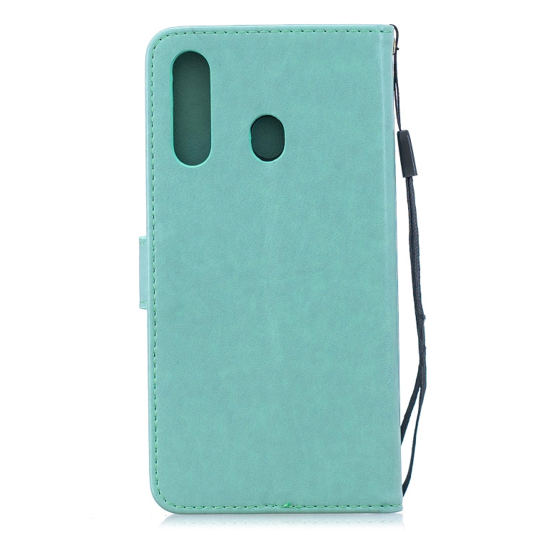 For Galaxy A60 Plum Blossom Pattern Diamond Encrusted Leather Case with Holder & Card Slots & Wallet