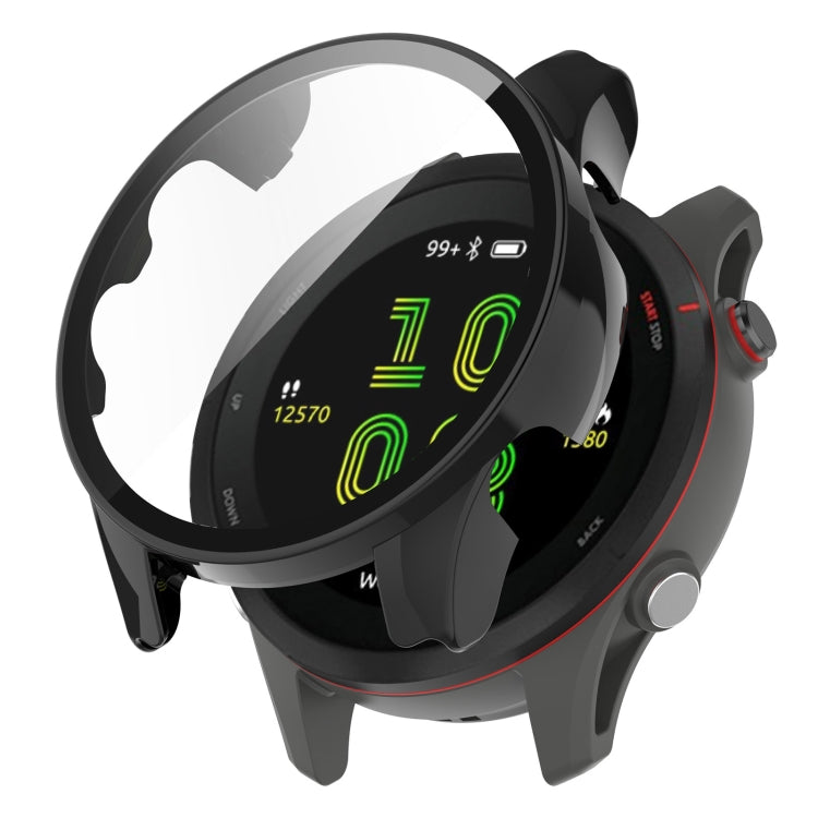 For Garmin Forerunner 255S PC Tempered Film Full Body Watch Case