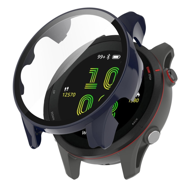 For Garmin Forerunner 255S PC Tempered Film Full Body Watch Case