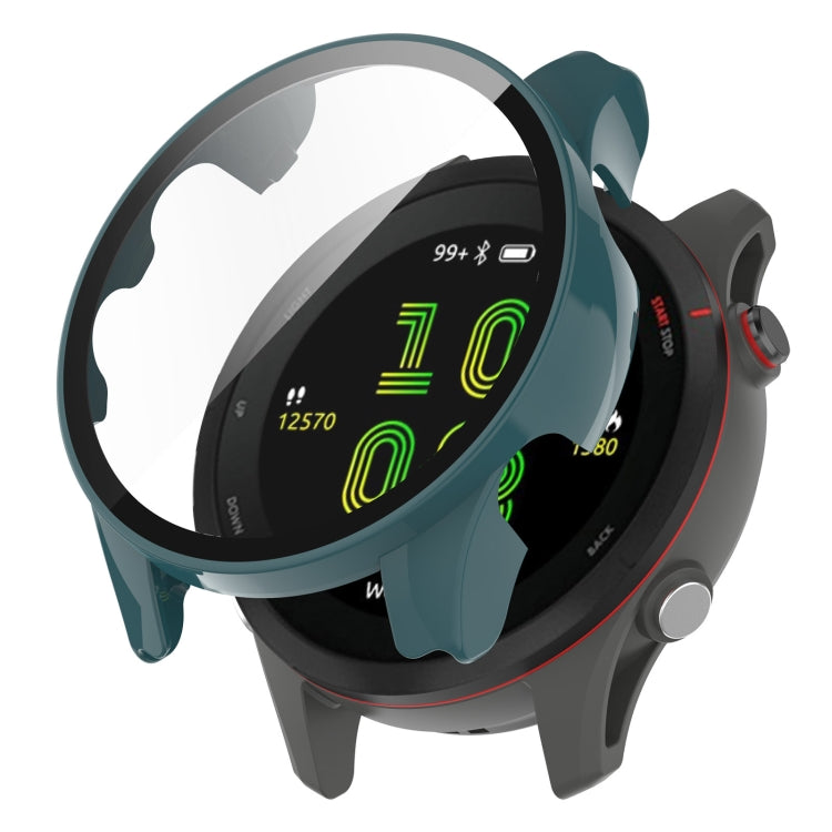 For Garmin Forerunner 255S PC Tempered Film Full Body Watch Case