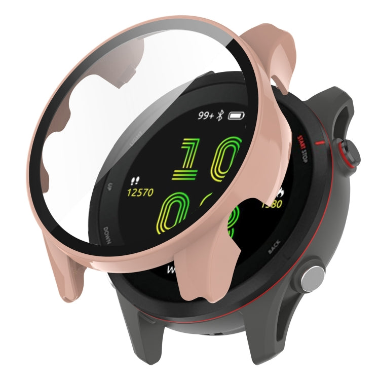 For Garmin Forerunner 255S PC Tempered Film Full Body Watch Case