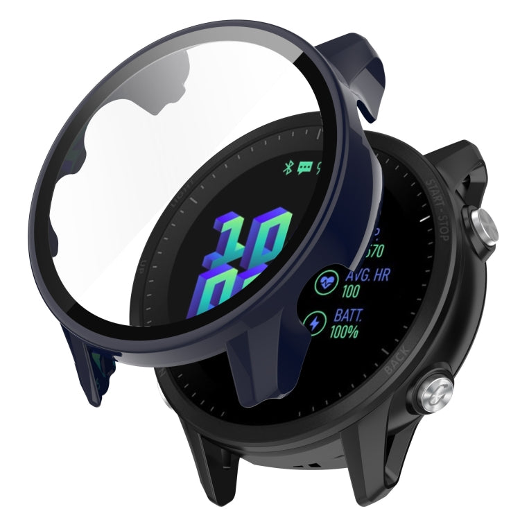 For Garmin Forerunner 955 PC Tempered Film Full Body Watch Case
