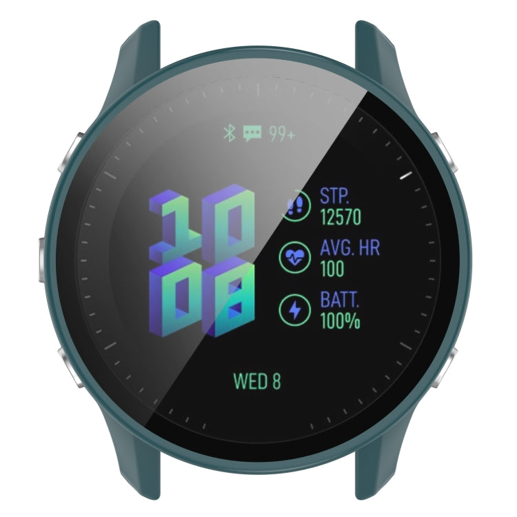 For Garmin Forerunner 955 PC Tempered Film Full Body Watch Case
