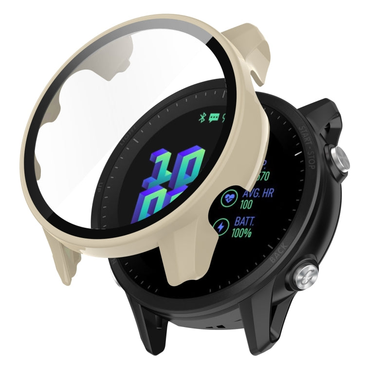 For Garmin Forerunner 955 PC Tempered Film Full Body Watch Case
