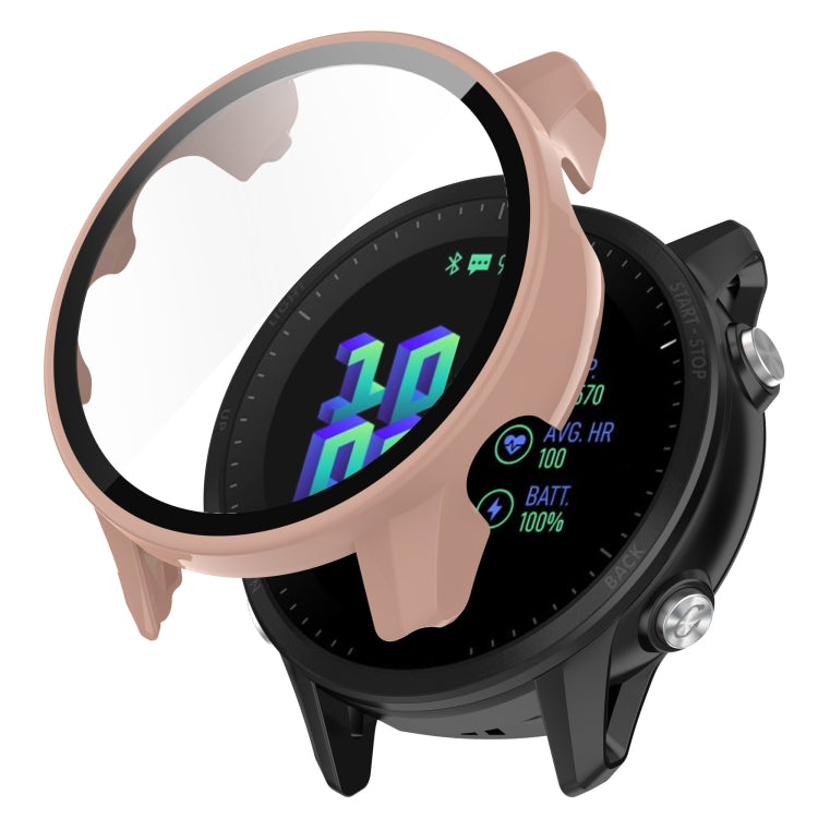 For Garmin Forerunner 955 PC Tempered Film Full Body Watch Case