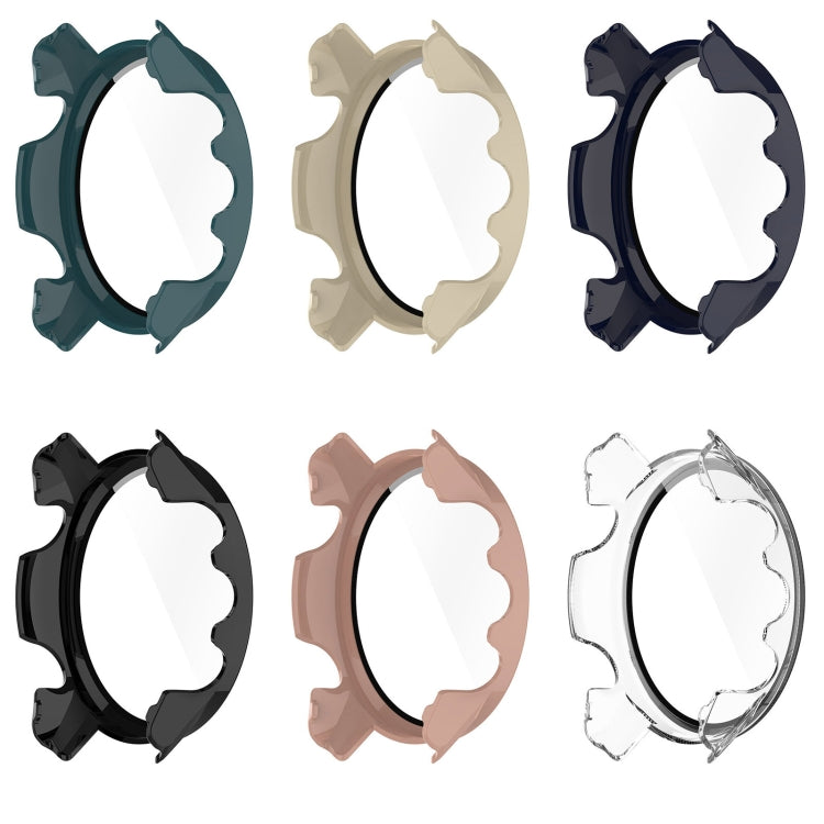 For Garmin Forerunner 955 PC Tempered Film Full Body Watch Case