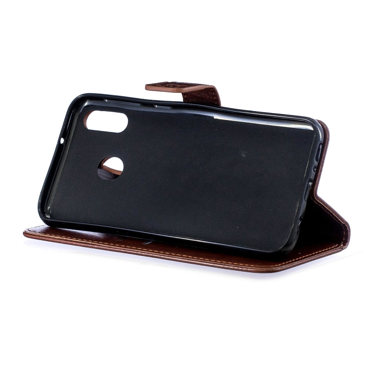 For Galaxy M20 Plum Blossom Pattern Diamond Encrusted Leather Case with Holder & Card Slots & Wallet
