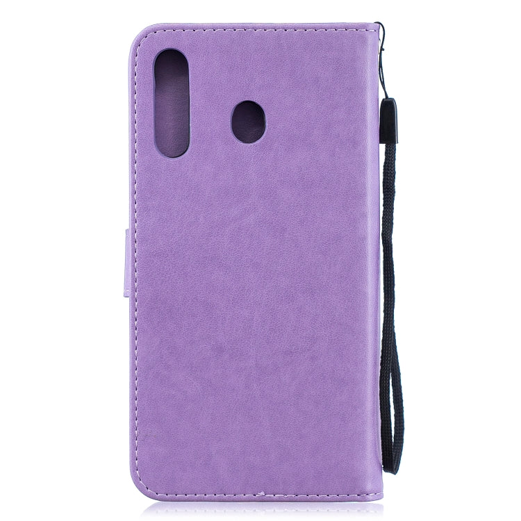 For Galaxy M30 Plum Blossom Pattern Diamond Encrusted Leather Case with Holder & Card Slots & Wallet