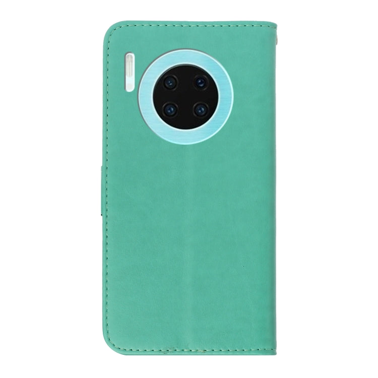 For Huawei Mate 30 Plum Blossom Pattern Diamond Encrusted Leather Case with Holder & Card Slots & Wallet