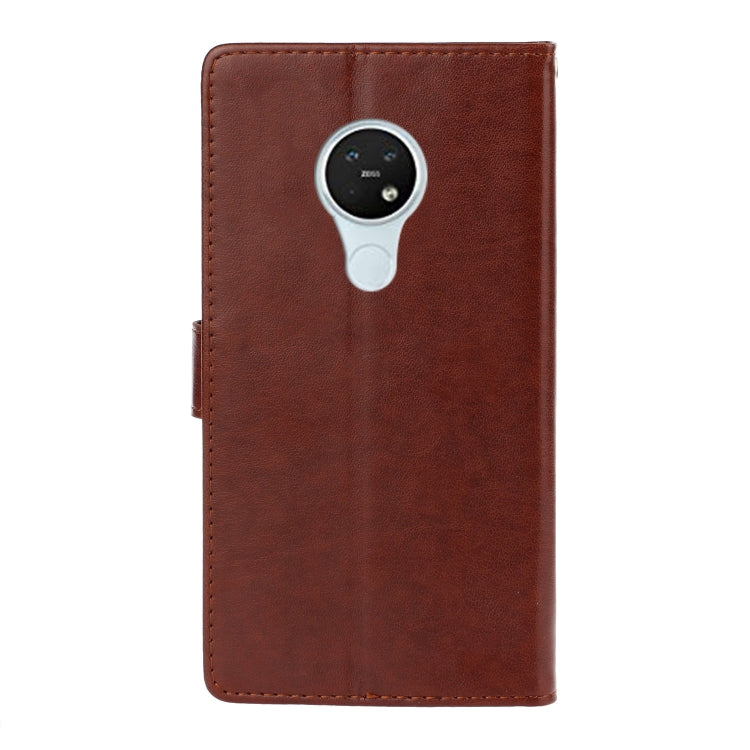 For Nokia 7.2 Plum Blossom Pattern Diamond Encrusted Leather Case with Holder & Card Slots & Wallet
