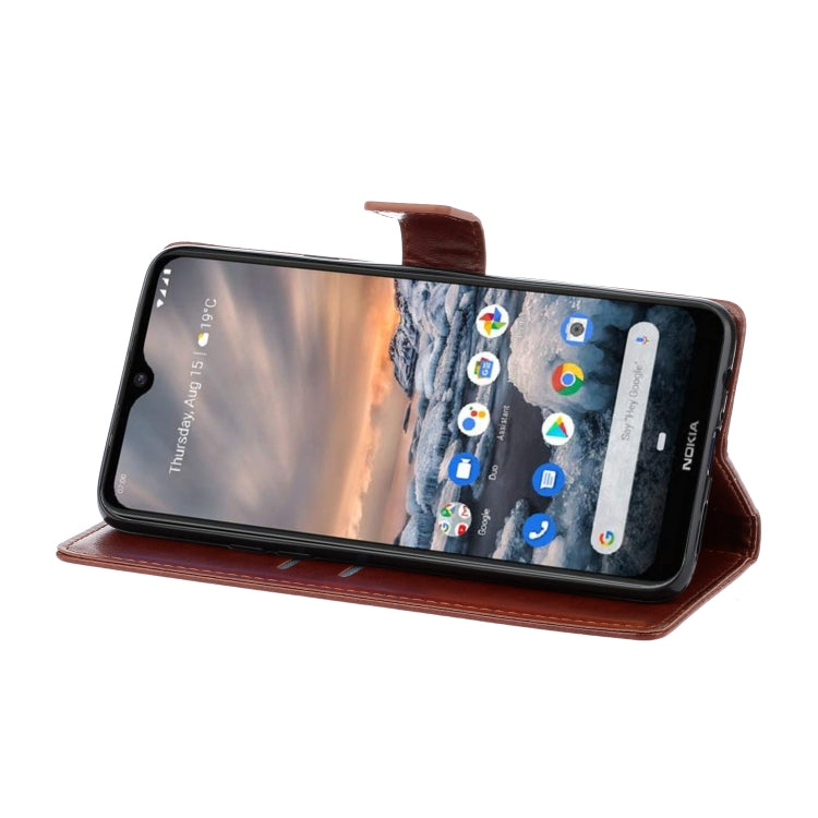 For Nokia 7.2 Plum Blossom Pattern Diamond Encrusted Leather Case with Holder & Card Slots & Wallet