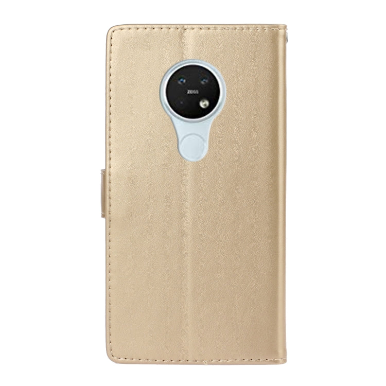 For Nokia 7.2 Plum Blossom Pattern Diamond Encrusted Leather Case with Holder & Card Slots & Wallet