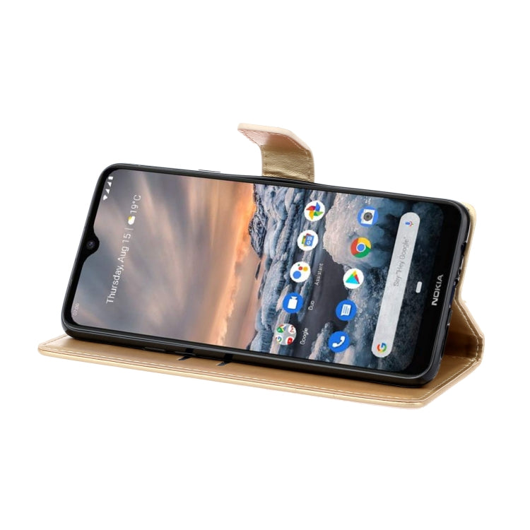 For Nokia 7.2 Plum Blossom Pattern Diamond Encrusted Leather Case with Holder & Card Slots & Wallet