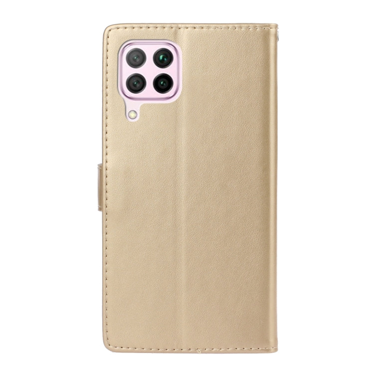 For Huawei nova 6 SE Plum Blossom Pattern Diamond Encrusted Leather Case with Holder & Card Slots & Wallet