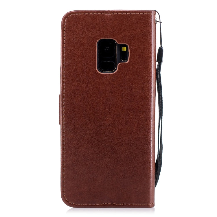 For Galaxy S9 Plum Blossom Pattern Diamond Encrusted Leather Case with Holder & Card Slots & Wallet