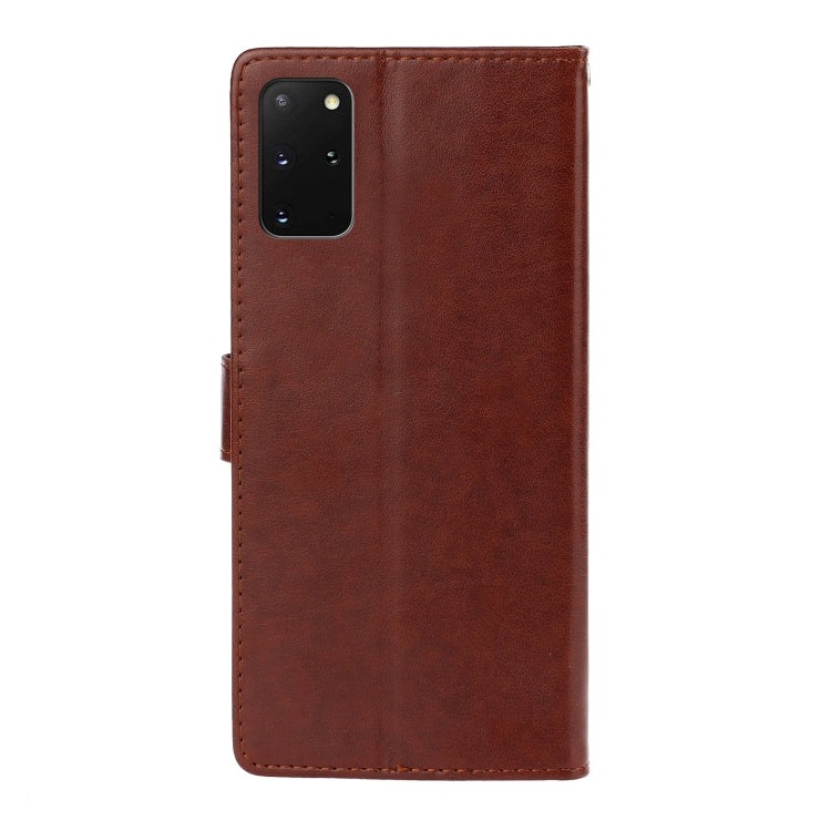 For Galaxy S20+ Plum Blossom Pattern Diamond Encrusted Leather Case with Holder & Card Slots & Wallet