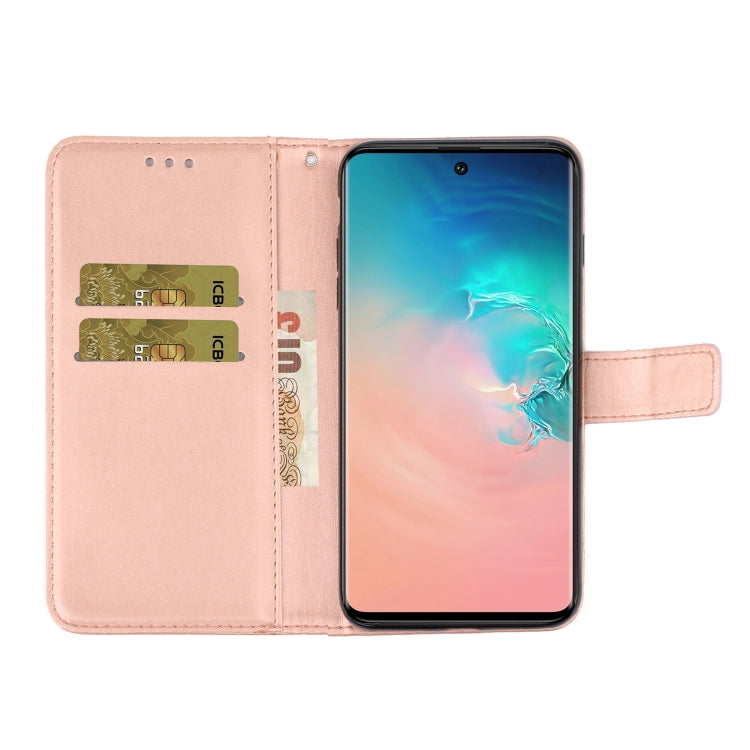 For Galaxy S20 Ultra Plum Blossom Pattern Diamond Encrusted Leather Case with Holder & Card Slots & Wallet