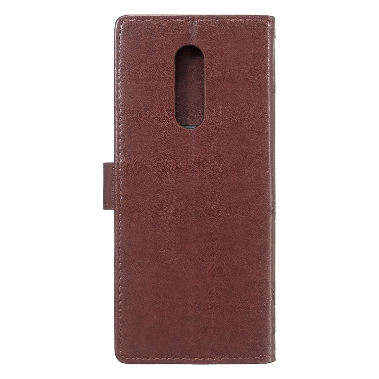 For Sony Xperia 1 Plum Blossom Pattern Diamond Encrusted Leather Case with Holder & Card Slots & Wallet