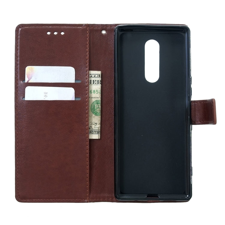 For Sony Xperia 1 Plum Blossom Pattern Diamond Encrusted Leather Case with Holder & Card Slots & Wallet