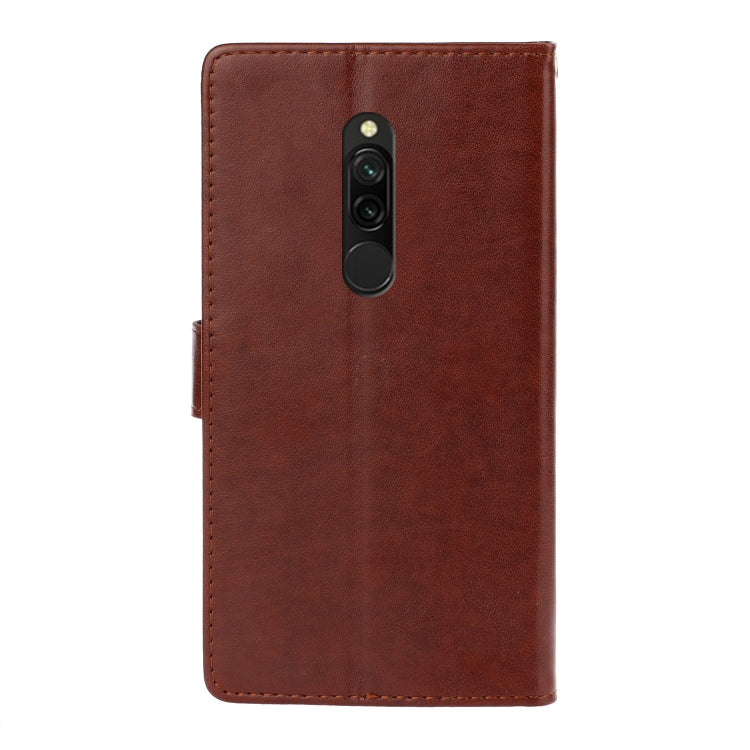 For Xiaomi Redmi 8 Plum Blossom Pattern Diamond Encrusted Leather Case with Holder & Card Slots & Wallet