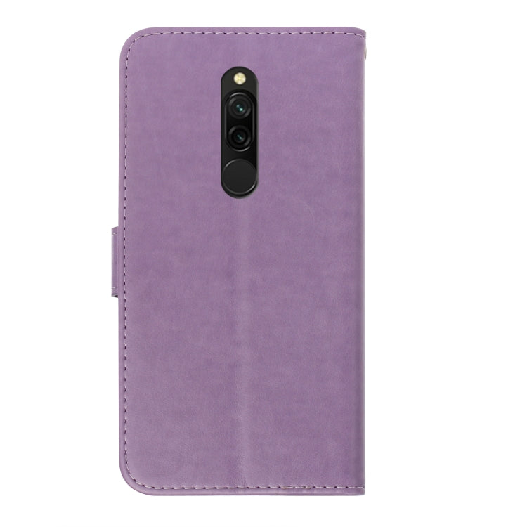 For Xiaomi Redmi 8 Plum Blossom Pattern Diamond Encrusted Leather Case with Holder & Card Slots & Wallet