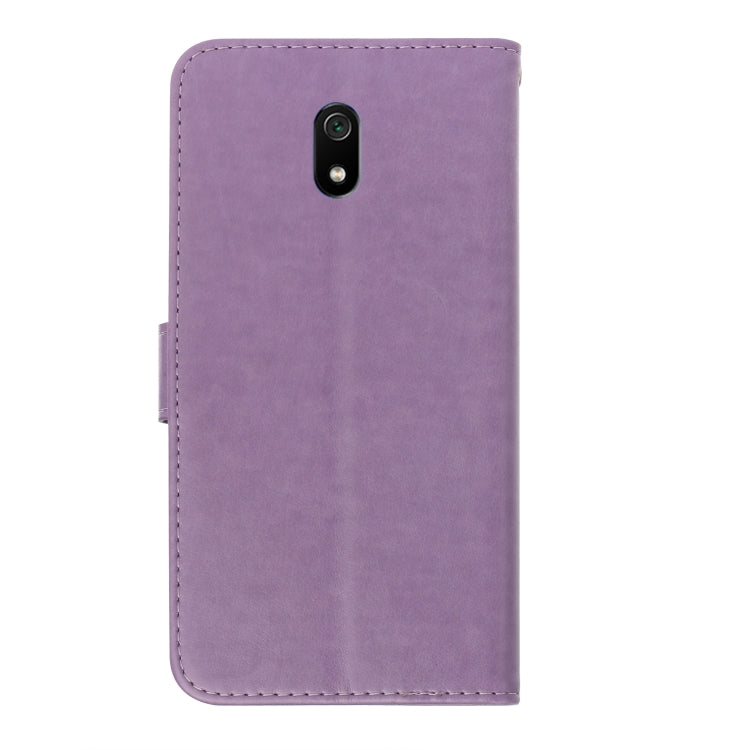 For Xiaomi Redmi 8A Plum Blossom Pattern Diamond Encrusted Leather Case with Holder & Card Slots & Wallet